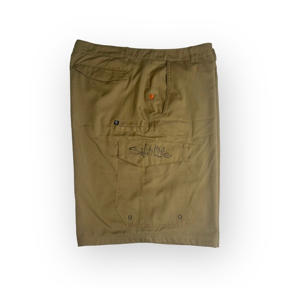 Salt Life® 𓆉 La Vida SLX Hybrid Fishing Cargo Shorts 𓆉 Khaki 38 𓆉 Work Play - Picture 6 of 16